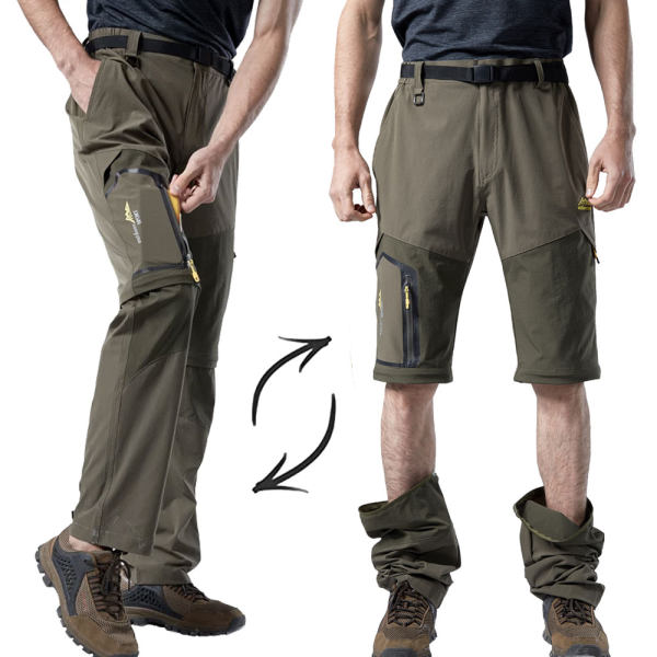 Stretch Convertible Quick Dry Zip Off Pants