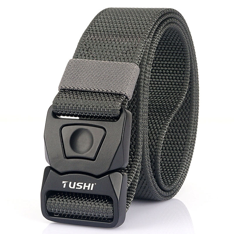 Men's Outdoor Tactical Quick Buckle Belt CS Field Training Nylon Outer Belt