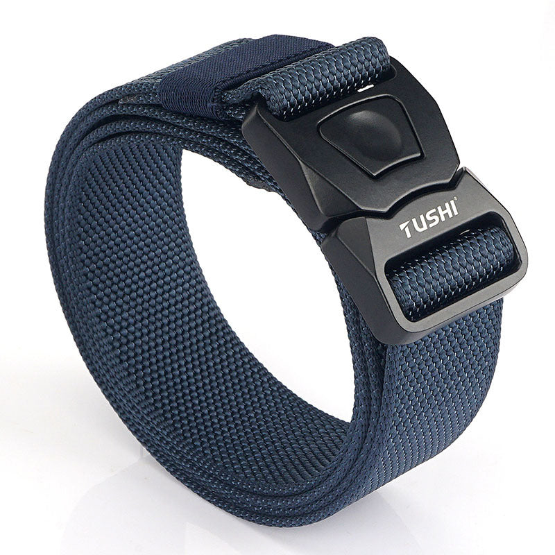 Men's Outdoor Tactical Quick Buckle Belt CS Field Training Nylon Outer Belt