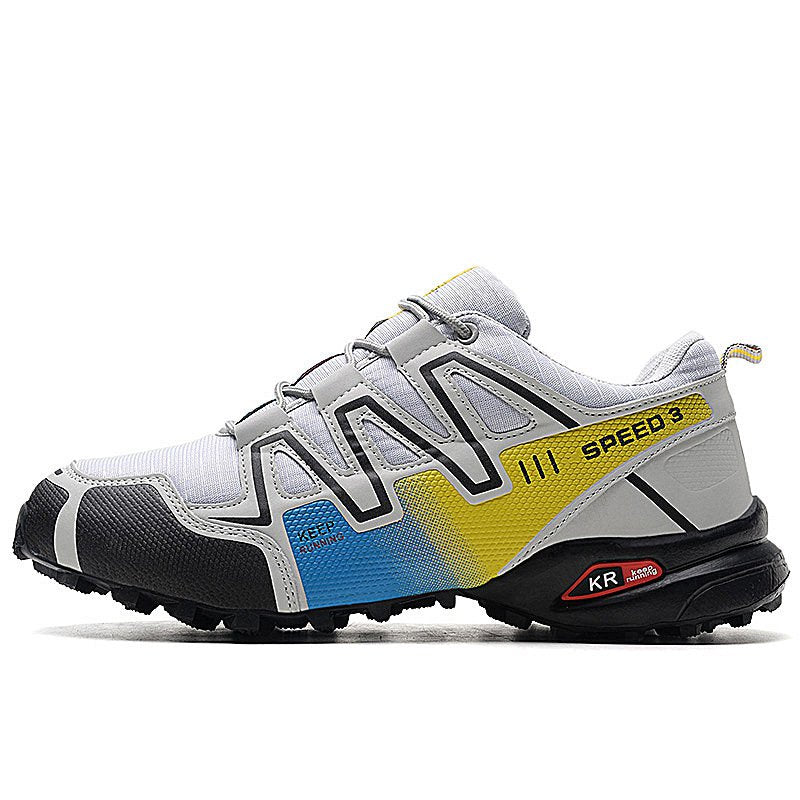 Men Hiking Shoes Non Slip Wear-Resistant Climbing Lightweight Walking Breathable Sneaker