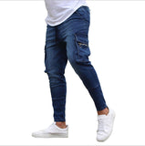 Men's Denim Durable Multi-Pocket Work Pants