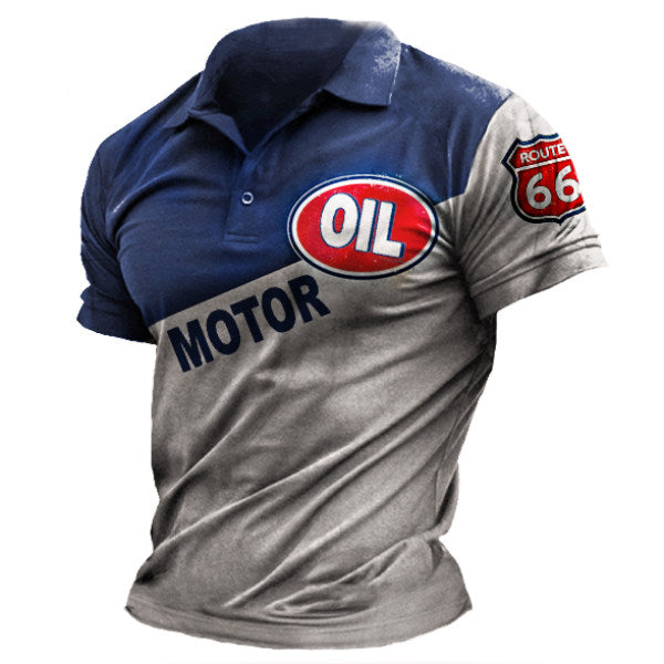 Mens Vintage Racing Stripes Retro T-Shirt