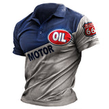 Mens Vintage Racing Stripes Retro T-Shirt
