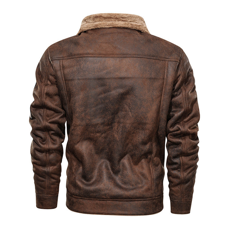 Men's Motorcycle Air Force Faux Leather Jacket