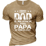 Papa Men's Cotton Short Sleeve T-Shirt