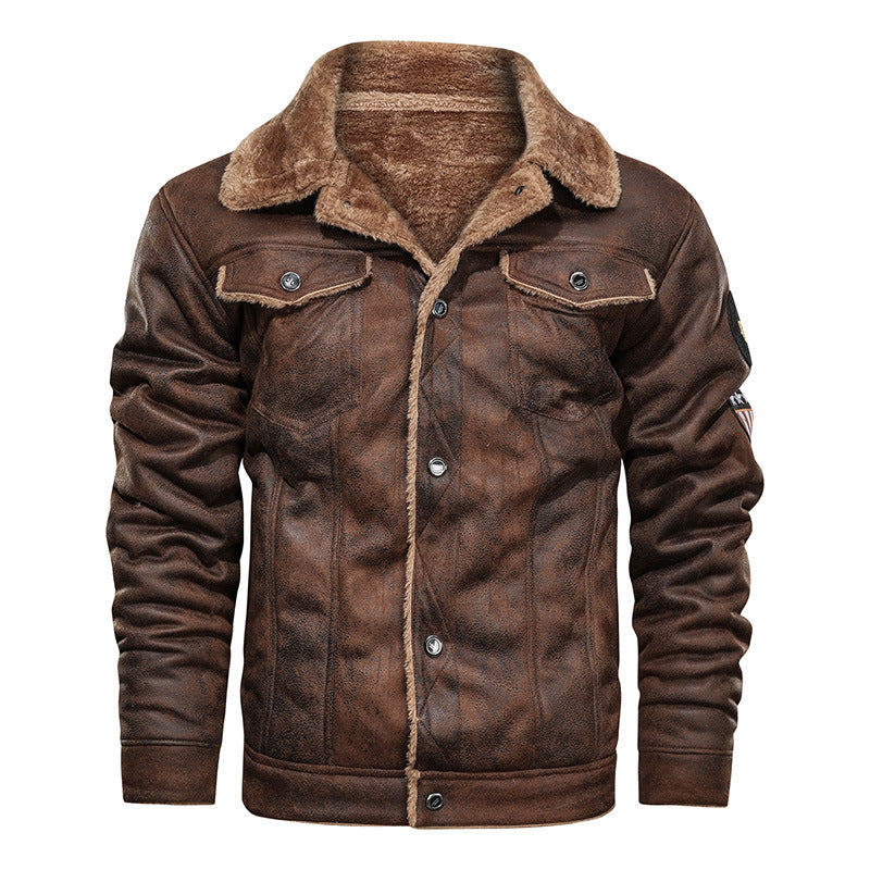 Men's Motorcycle Air Force Faux Leather Jacket