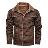 Men's Motorcycle Air Force Faux Leather Jacket