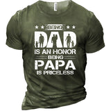 Papa Men's Cotton Short Sleeve T-Shirt