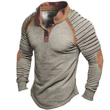 Men's Vintage Stand Collar Polo Shirt