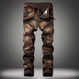Men's Vintage Distressed Washed Jeans