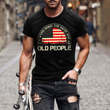 Men It's Weird Being The Same Age As Old People Vintage Men Cotton T-Shirt