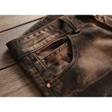Men's Vintage Distressed Washed Jeans