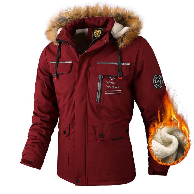 Men's Outdoor Zip Pocket Casual Jacket Coat