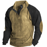 Men's Outdoor Waterproof Stand Collar Long Sleeve Sweater
