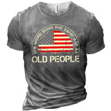 Men It's Weird Being The Same Age As Old People Vintage Men Cotton T-Shirt