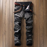 Men's Vintage Distressed Washed Jeans