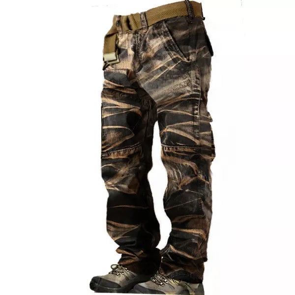 Men's Vintage Distressed Washed Jeans
