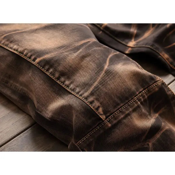 Men's Vintage Distressed Washed Jeans