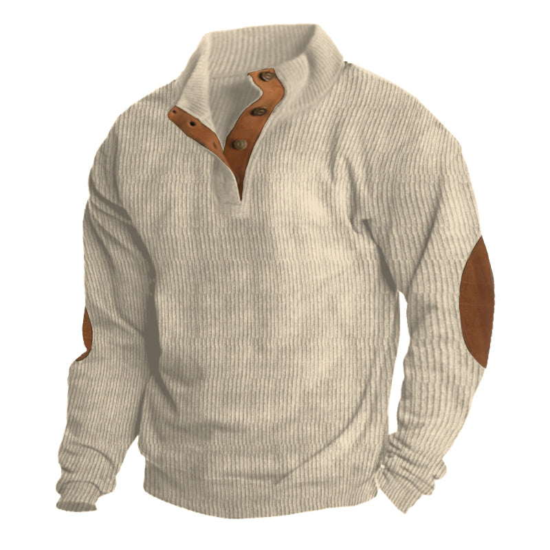 Men's Outdoor Waterproof Stand Collar Long Sleeve Sweater