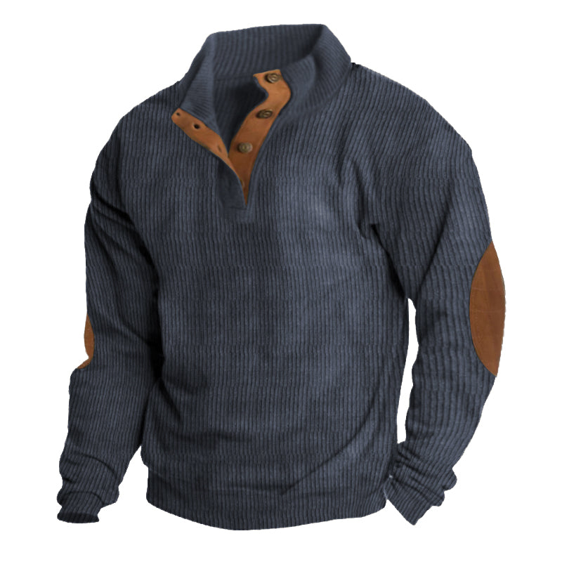 Men's Outdoor Waterproof Stand Collar Long Sleeve Sweater