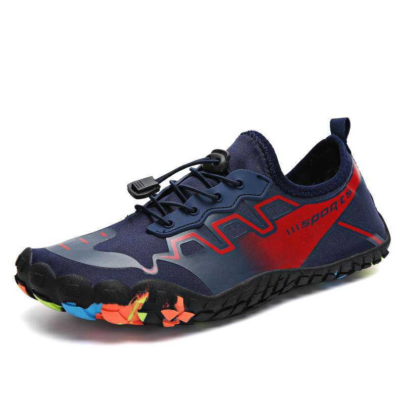 Men Outdoor Exercise Water Shoes Wading Beach Gray green elastic band Sneakers
