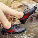 Men Outdoor Exercise Water Shoes Wading Beach Gray green elastic band Sneakers