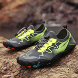 Men Outdoor Exercise Water Shoes Wading Beach Gray green elastic band Sneakers
