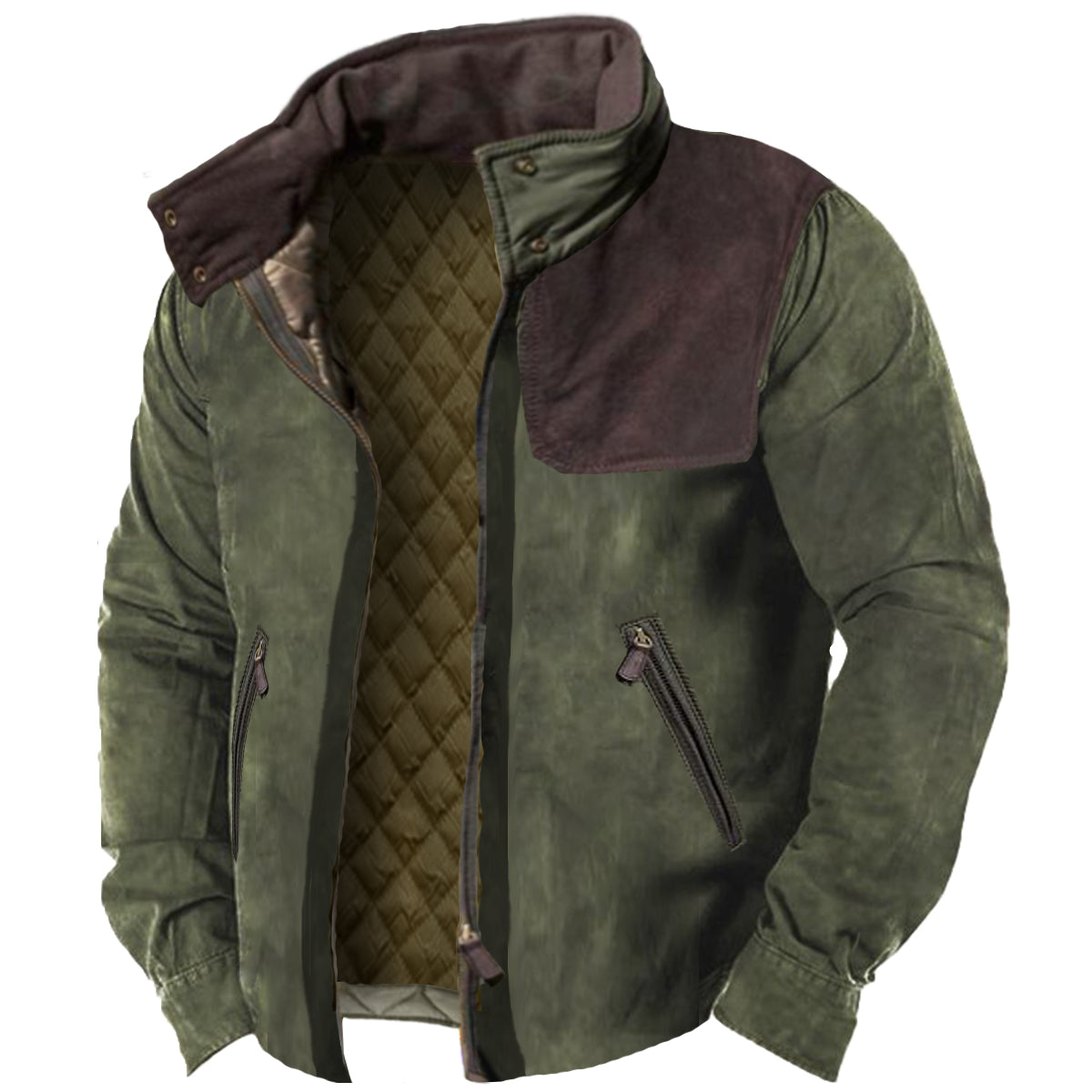 Men's Vintage Fleece Long Sleeve Jacket