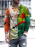 Abstract 3D Printed Long Sleeve T-shirt