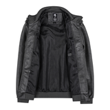 Espnman Men's Leather Motorcycle Jacket