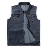 Men's Plus Size Denim Vest