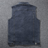 Men's Plus Size Denim Vest