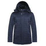 Satin Padded Built-in Thermometer Casual Jacket