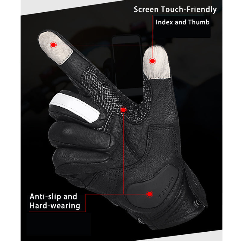 Motorcycle Leather Gloves For All Seasons