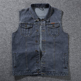 Men's Plus Size Denim Vest