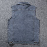 Men's Plus Size Denim Vest
