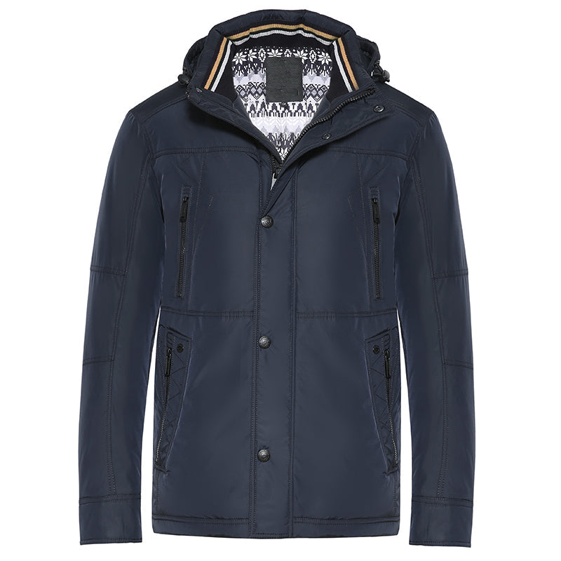 Extra Warm Stitching Multi-Functional Built-In Thermometer Padded Jacket