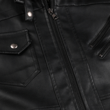 Espnman Men's Leather Motorcycle Jacket