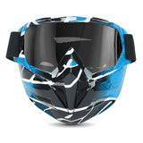 Motorcycle Goggles with Cool Detachable Face Shield