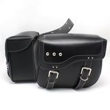 2 Pack Motorcycle PU Leather Saddlebags