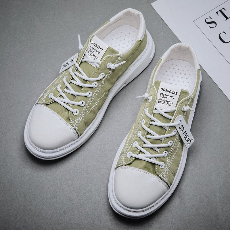 Men Daily Ice Silk Cloth Breathable Quick Drying Casual Sneakers