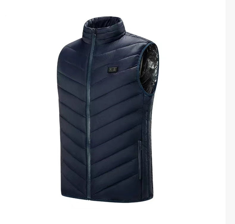 Men's Fleece Heated Vest 7.4V Lightweight Insulated Electric Vest (Battery Pack Excluded)