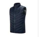 Men's Fleece Heated Vest 7.4V Lightweight Insulated Electric Vest (Battery Pack Excluded)