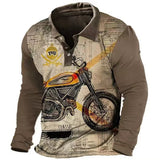 Men's Outdoor Long Sleeve Tactical Polo T-Shirt