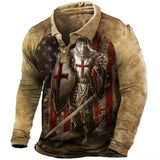 Men's Outdoor Long Sleeve Tactical Polo T-Shirt