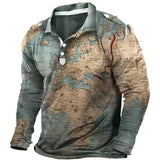 Men's Outdoor Long Sleeve Tactical Polo T-Shirt