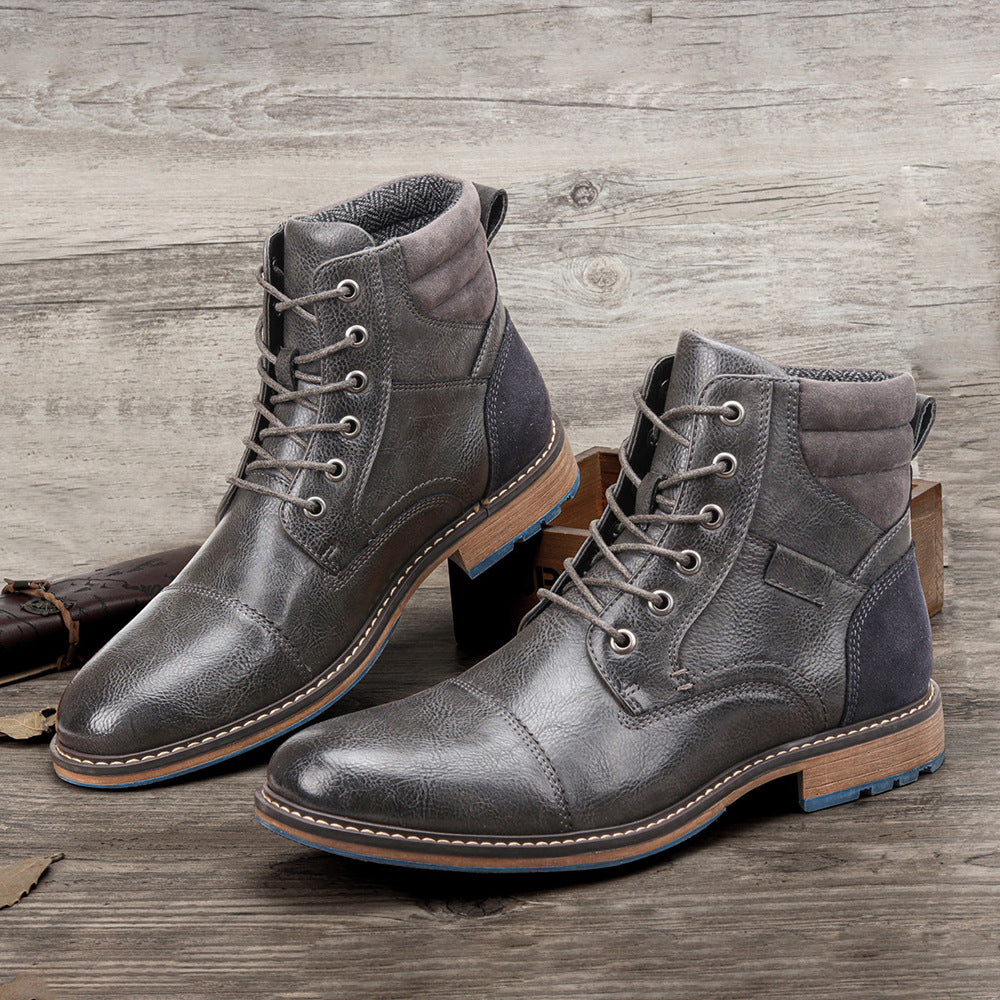 Urban Lace-up Motorcycle Boots