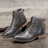 Urban Lace-up Motorcycle Boots