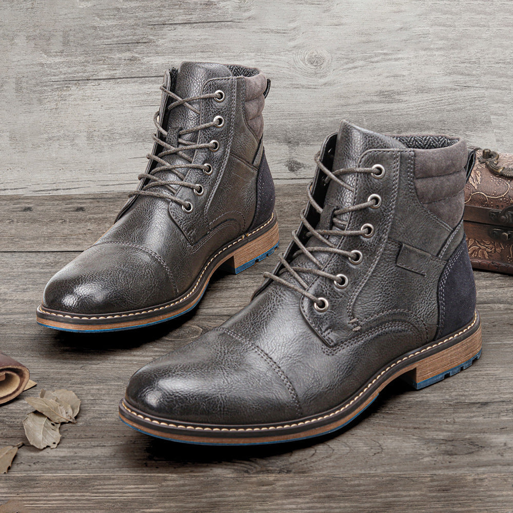 Urban Lace-up Motorcycle Boots