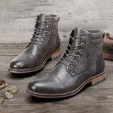 Urban Lace-up Motorcycle Boots